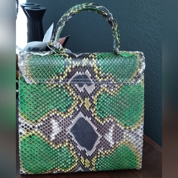 NWT The Python Pelle Collection Exotic Skins hardware loose but fully functional - Picture 8 of 11